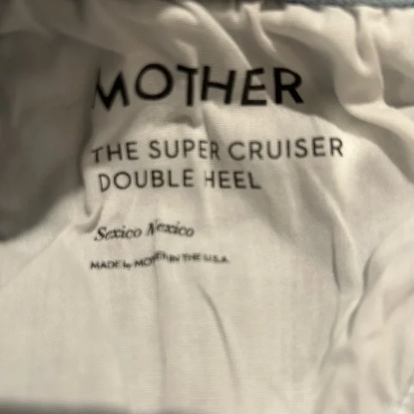Mother The Super Cruiser Double Heel Jeans in Sexico Mexico, Size 26 - Picture 11 of 15